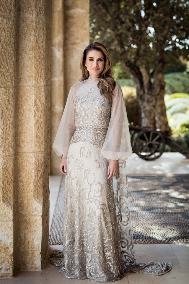 Queen Rania Of Jordan Wearing Dress By Lebanese Armenian Designer Թորոնթոհայtorontohye